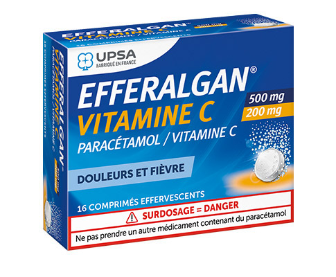 EFFERALGAN VITAMINE C® - 500 mg/200 mg - Comprimé effervescent