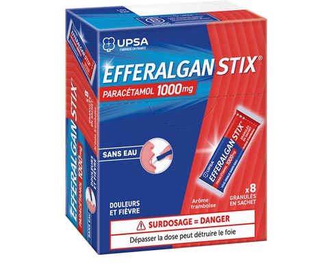 EFFERALGANSTIX® 1000 mg - Granulés en sachet