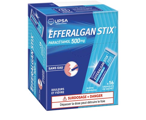EFFERALGANSTIX® 500 mg - Granulés en sachet