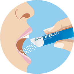 Illustration EFFERALGAN® granulés en sachet